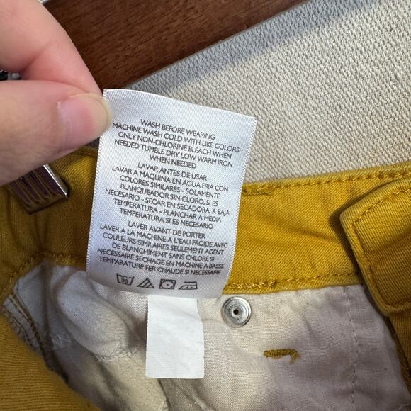 Style & Co Skinny Jeans Size 8 Yellow Colored Denim Stretch Pockets Casual Fit - Picture 10 of 13